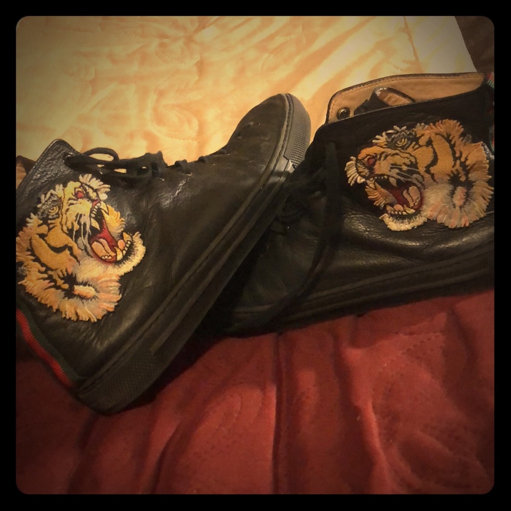 Gucci high tops -tiger